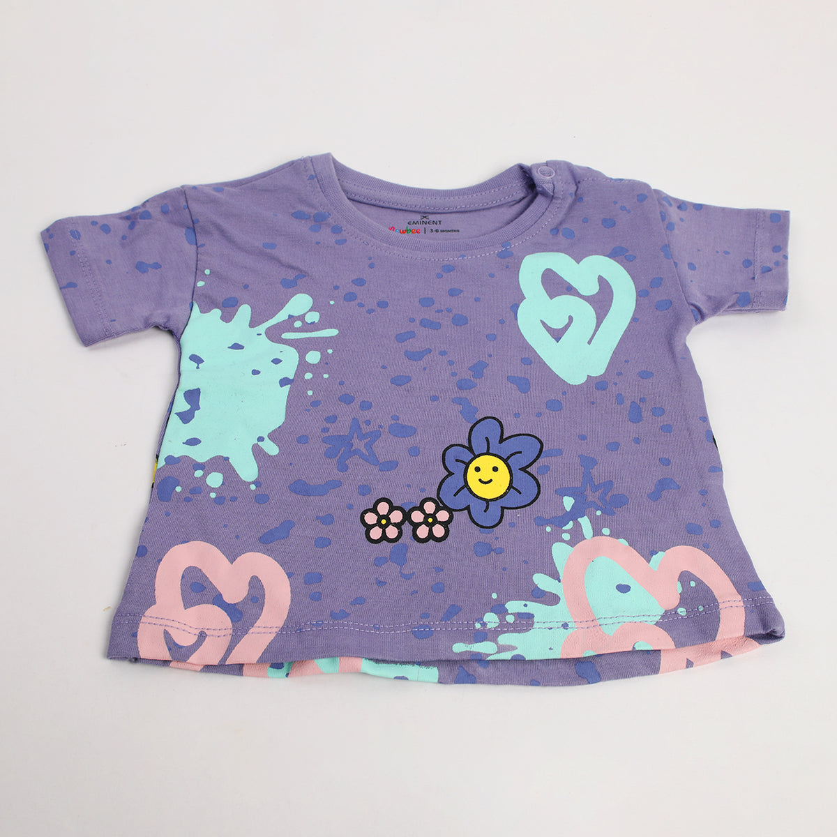 Eminent Newborn Girls Half Sleeves T-Shirt - Day Break, Newborn Girls T-Shirts, Eminent, Chase Value