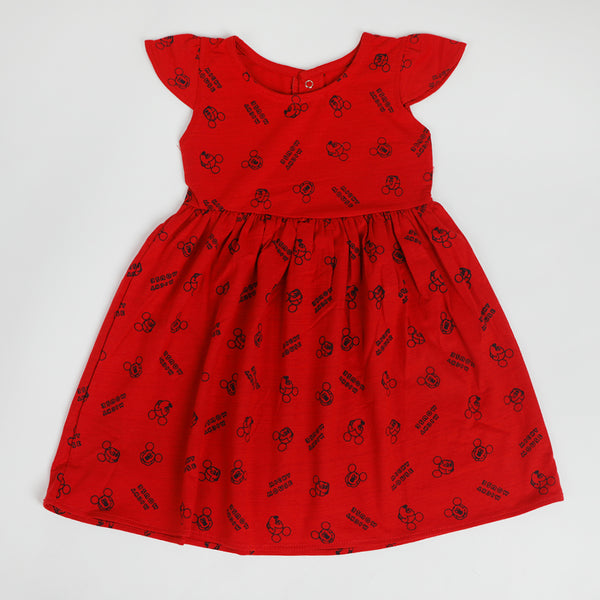 Girls Frock - Red