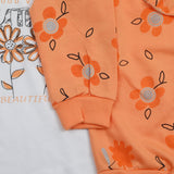 Girls Full Sleeves 3pcs Suit - Peach, Girls Suits, Chase Value, Chase Value