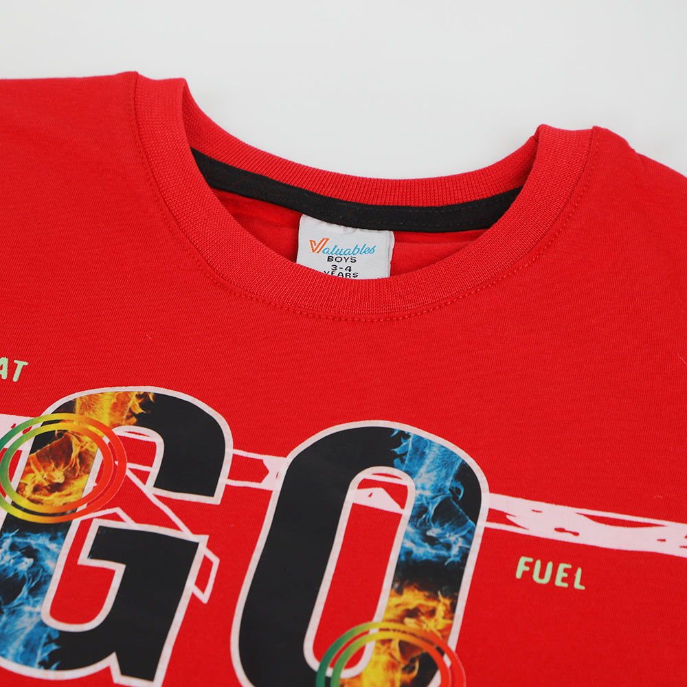 Boys T-Shirt - Red, Boys T-Shirts, Chase Value, Chase Value