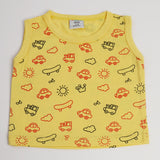 Newborn Boys Sando - Yellow, Newborn Boys Shirts & T-Shirts, Chase Value, Chase Value