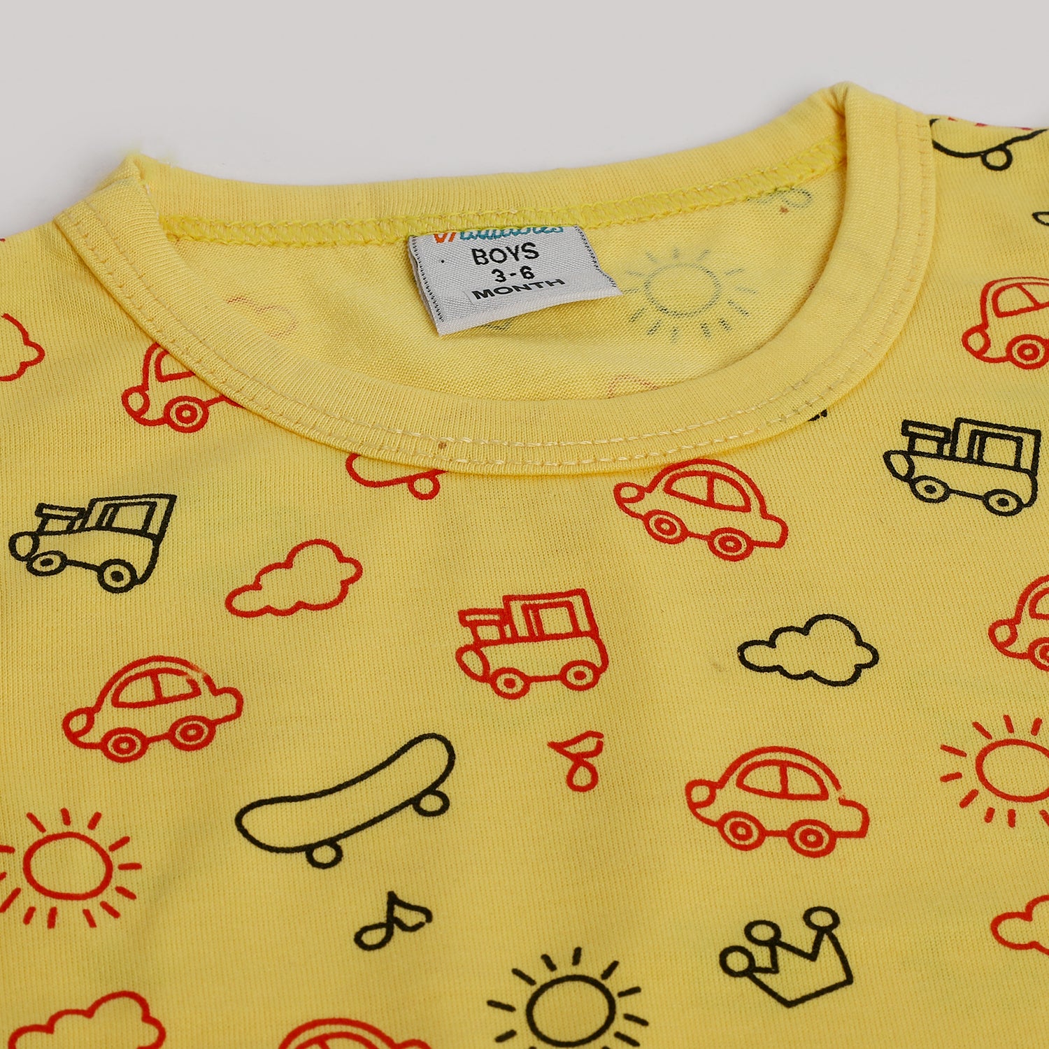 Newborn Boys Sando - Yellow, Newborn Boys Shirts & T-Shirts, Chase Value, Chase Value