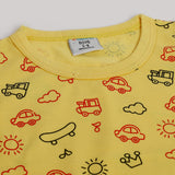 Newborn Boys Sando - Yellow, Newborn Boys Shirts & T-Shirts, Chase Value, Chase Value