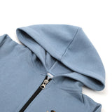 Boys Full Sleeves Hoodie - Steel Blue, Boys Hoodies & Sweat Shirts, Chase Value, Chase Value