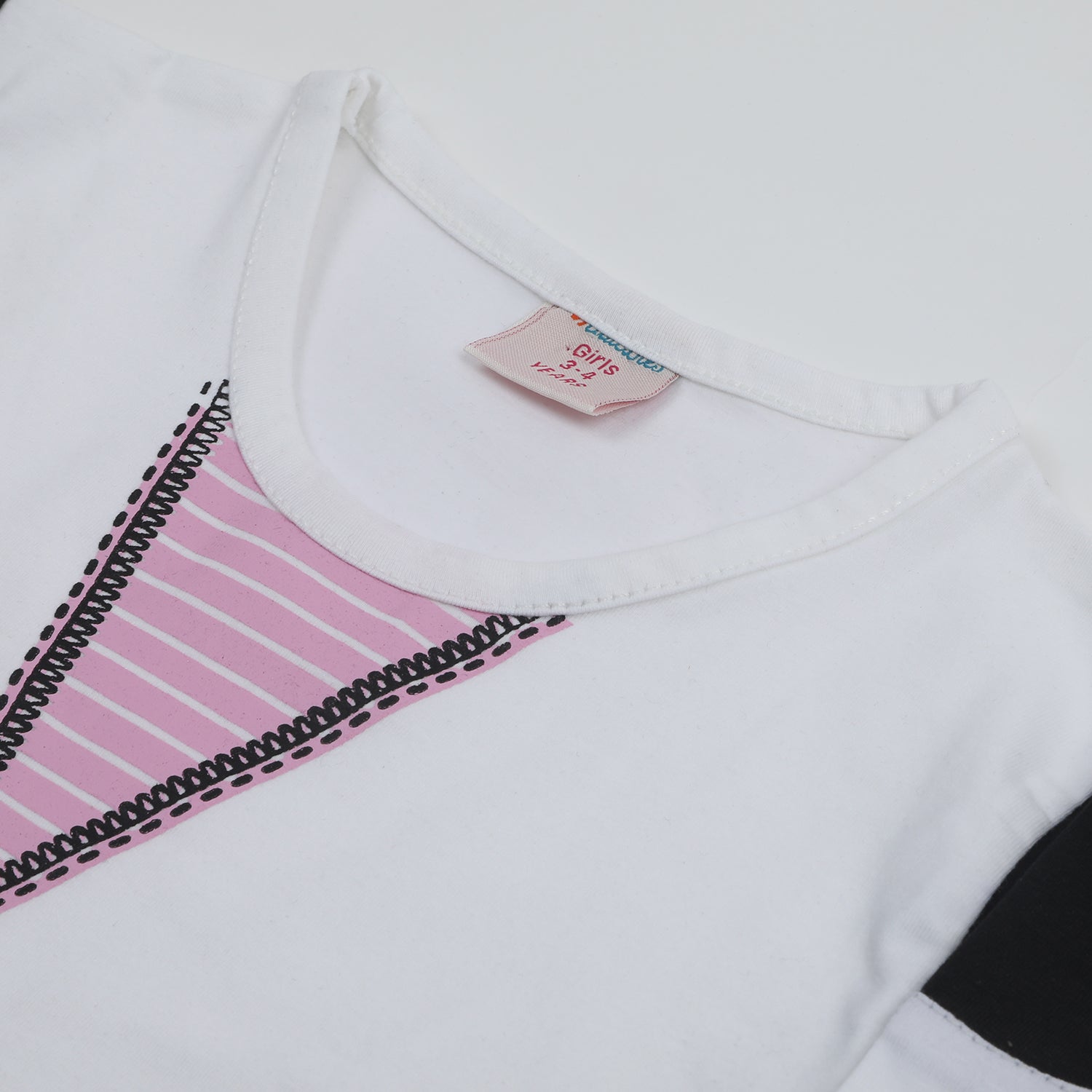 Girls Full Sleeves Top - White, Girls Tops, Chase Value, Chase Value