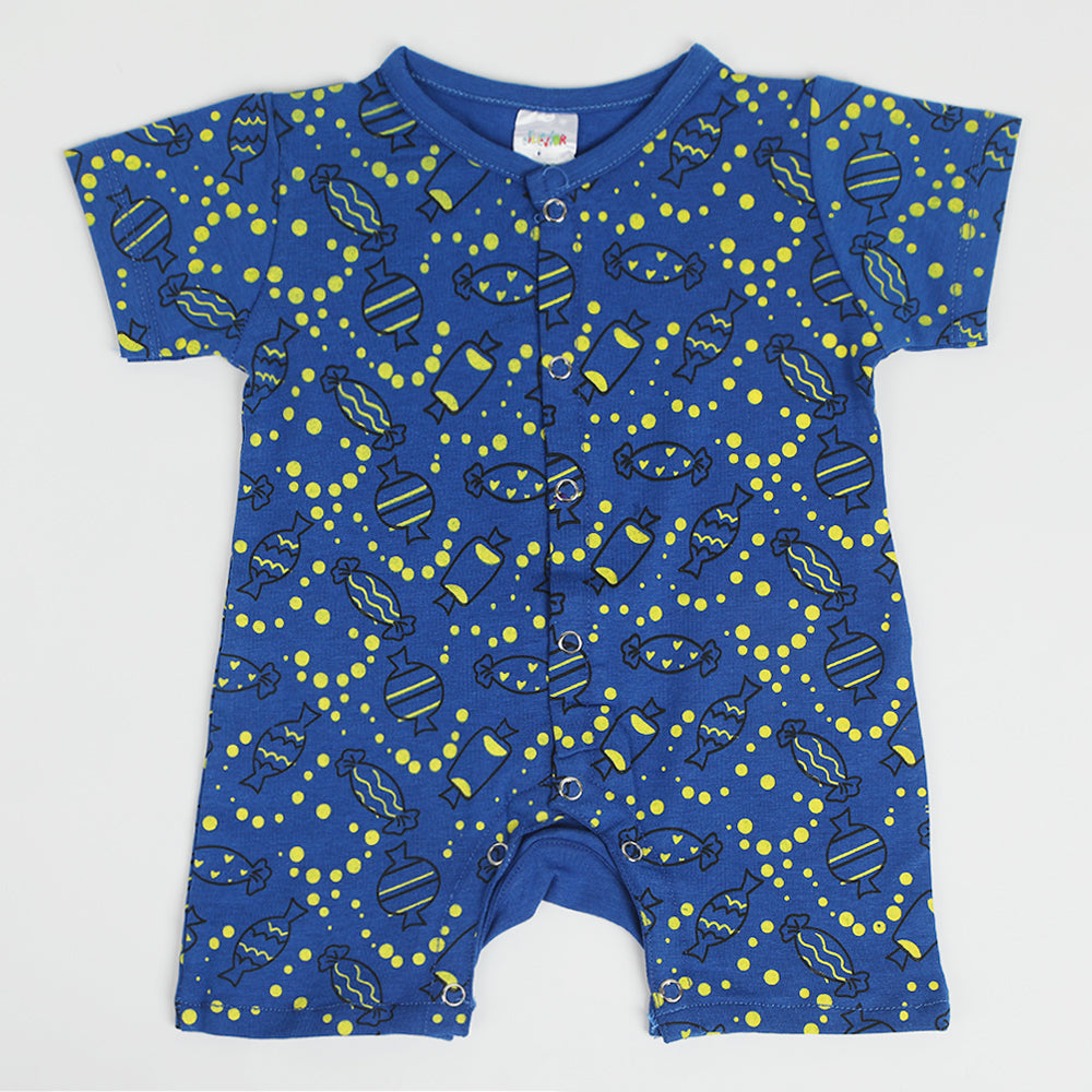 Newborn Girls Romper 1Pcs - Royal Blue, Newborn Girls Rompers, Chase Value, Chase Value