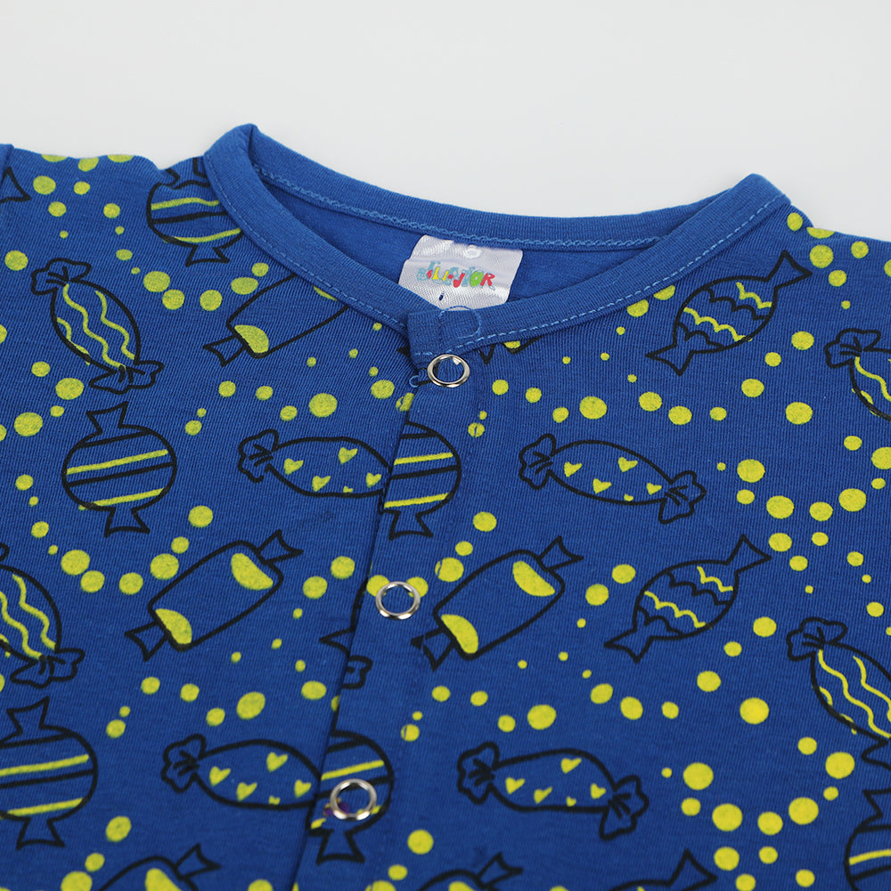 Newborn Girls Romper 1Pcs - Royal Blue, Newborn Girls Rompers, Chase Value, Chase Value