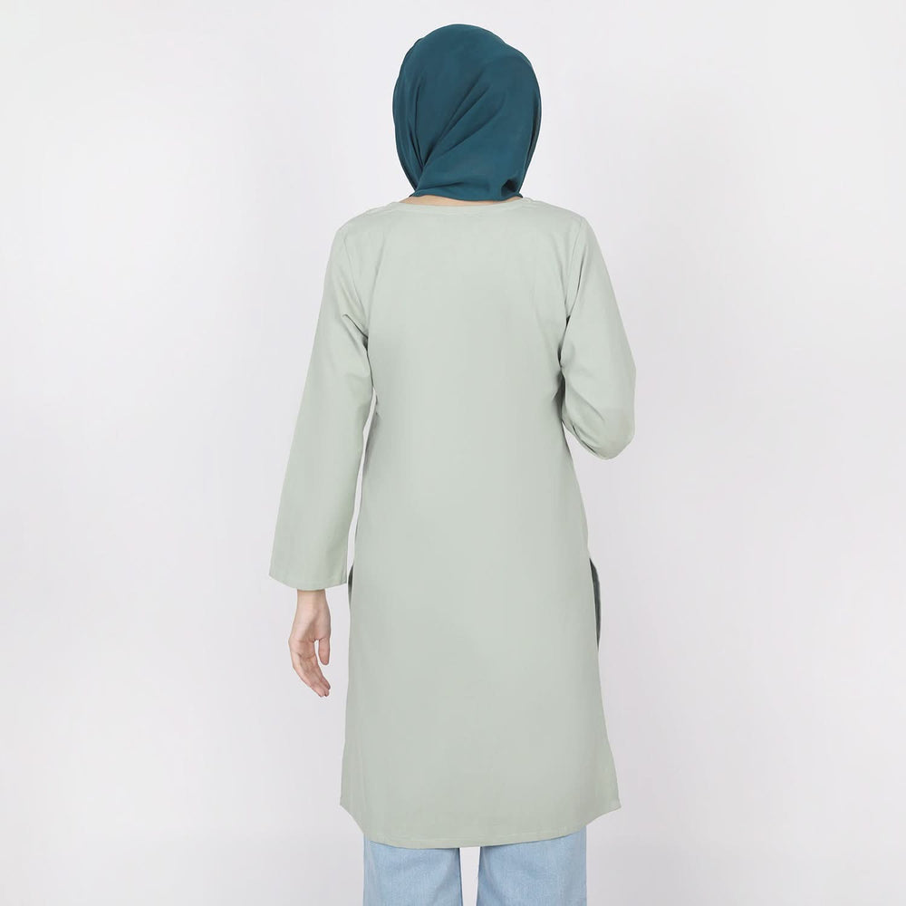 Women's Stitched Kurti - Light Green, Women Ready Kurtis, Chase Value, Chase Value