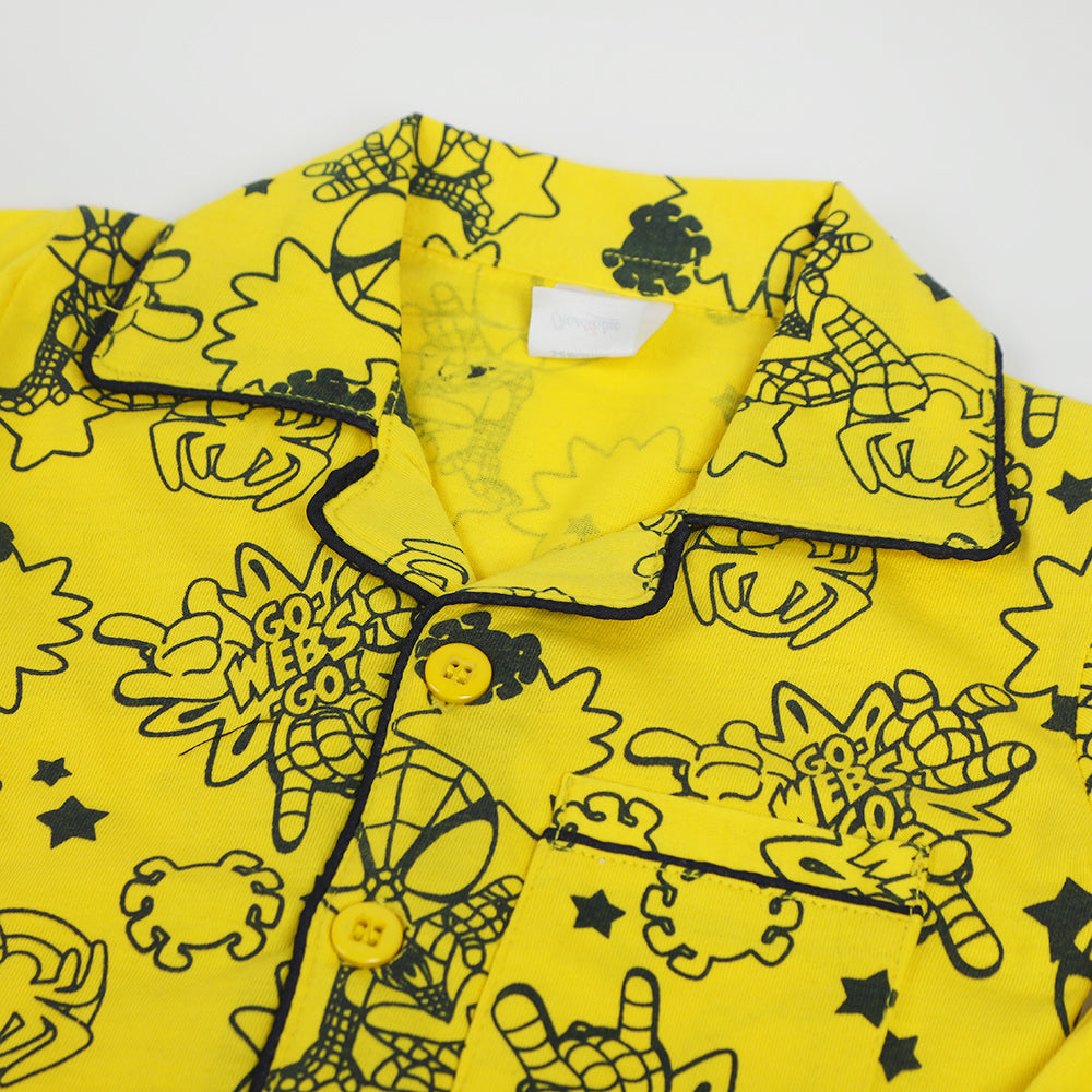 Newborn Boys Half Sleeves Night Suit - Yellow, Newborn Boys Sets & Suits, Chase Value, Chase Value