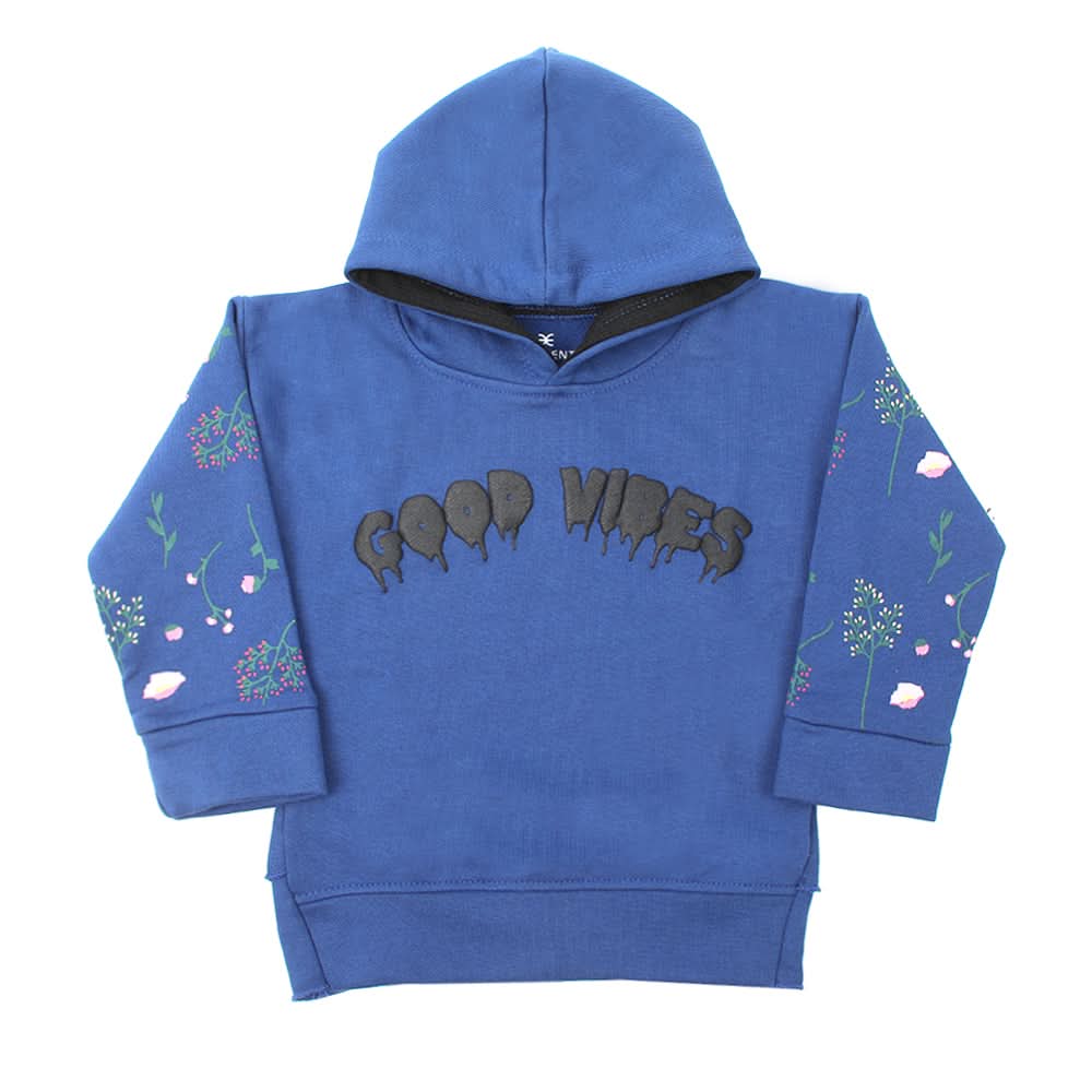 Eminent Girls Full Sleeves Hoodie Jacket - Royal Blue, Girls Hoodies & Sweat Shirts, Eminent, Chase Value
