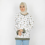 Women's Full Sleeves Sweat Shirt - Olive, Women Sweatshirts & Hoodies, Chase Value, Chase Value