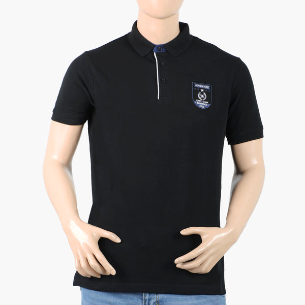 Eminent Men's Polo Half Sleeves T-Shirt - Black
