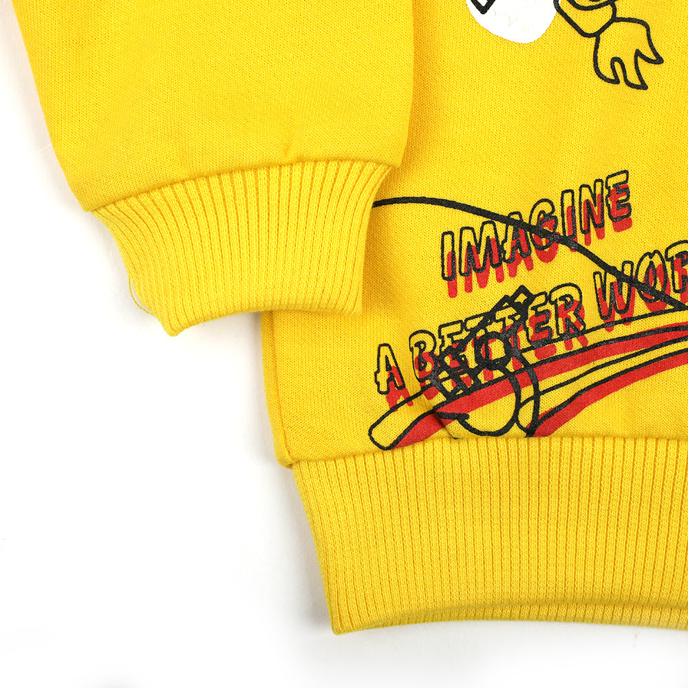 Newborn Boys Full Sleeves T-shirt - Yellow, Newborn Boys Shirts & T-Shirts, Chase Value, Chase Value