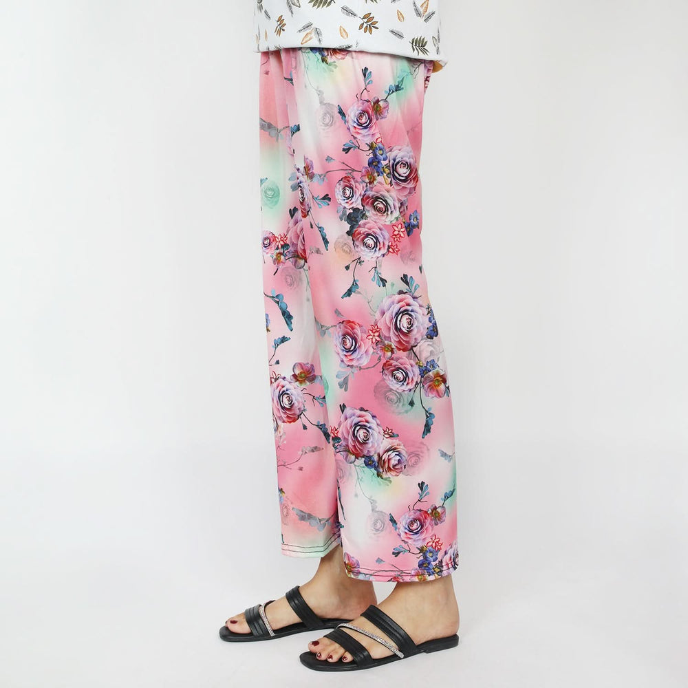 Women's Printed Trouser - Pink, Women Pants & Tights, Chase Value, Chase Value