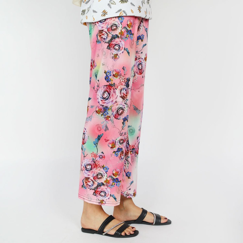 Women's Printed Trouser - Pink, Women Pants & Tights, Chase Value, Chase Value