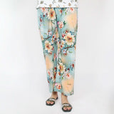 Women's Printed Trouser - Cyan, Women Pants & Tights, Chase Value, Chase Value