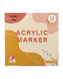 Acrylic Marker- 12 Pcs