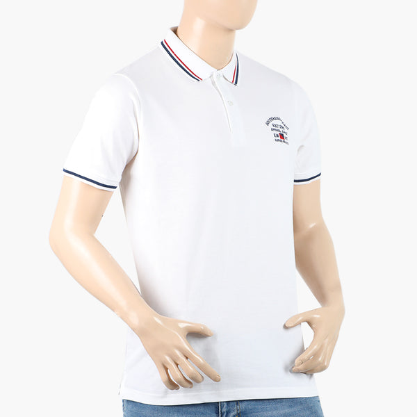 Eminent Men's Polo Half Sleeves T-Shirt - White