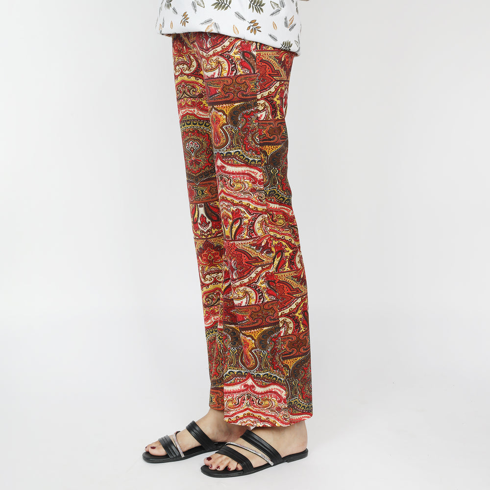 Women's Printed Flapper - Rust, Women Pants & Tights, Chase Value, Chase Value