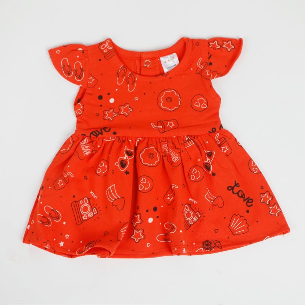 Newborn Girls Frock - Rust, Newborn Girls Frocks, Chase Value, Chase Value