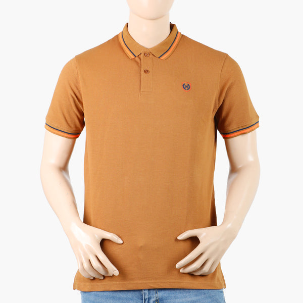 Eminent Men's Polo Half Sleeves T-Shirt - Almond