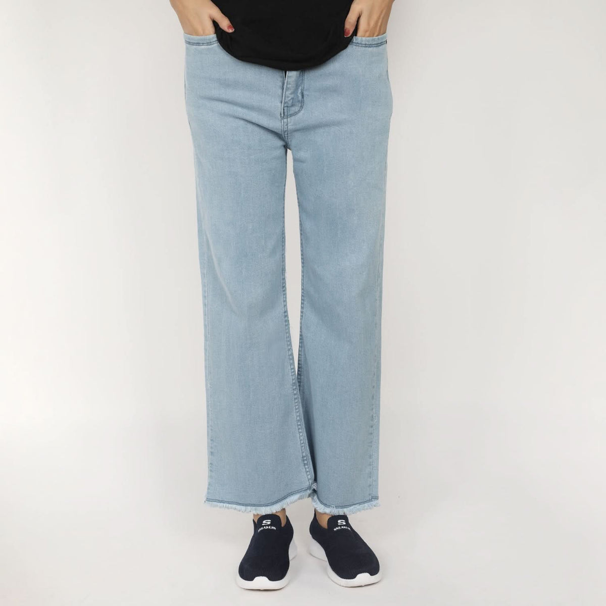 Women's Denim Pant - Blue, Women Pants & Tights, Chase Value, Chase Value