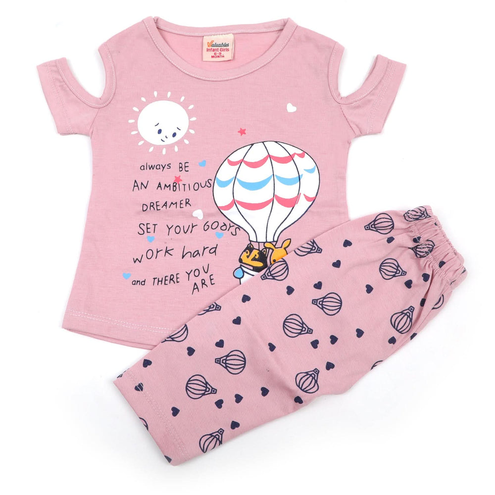 Newborn Girls Half Sleeves Suit - Light Purple, Newborn Girls Sets & Suits, Chase Value, Chase Value
