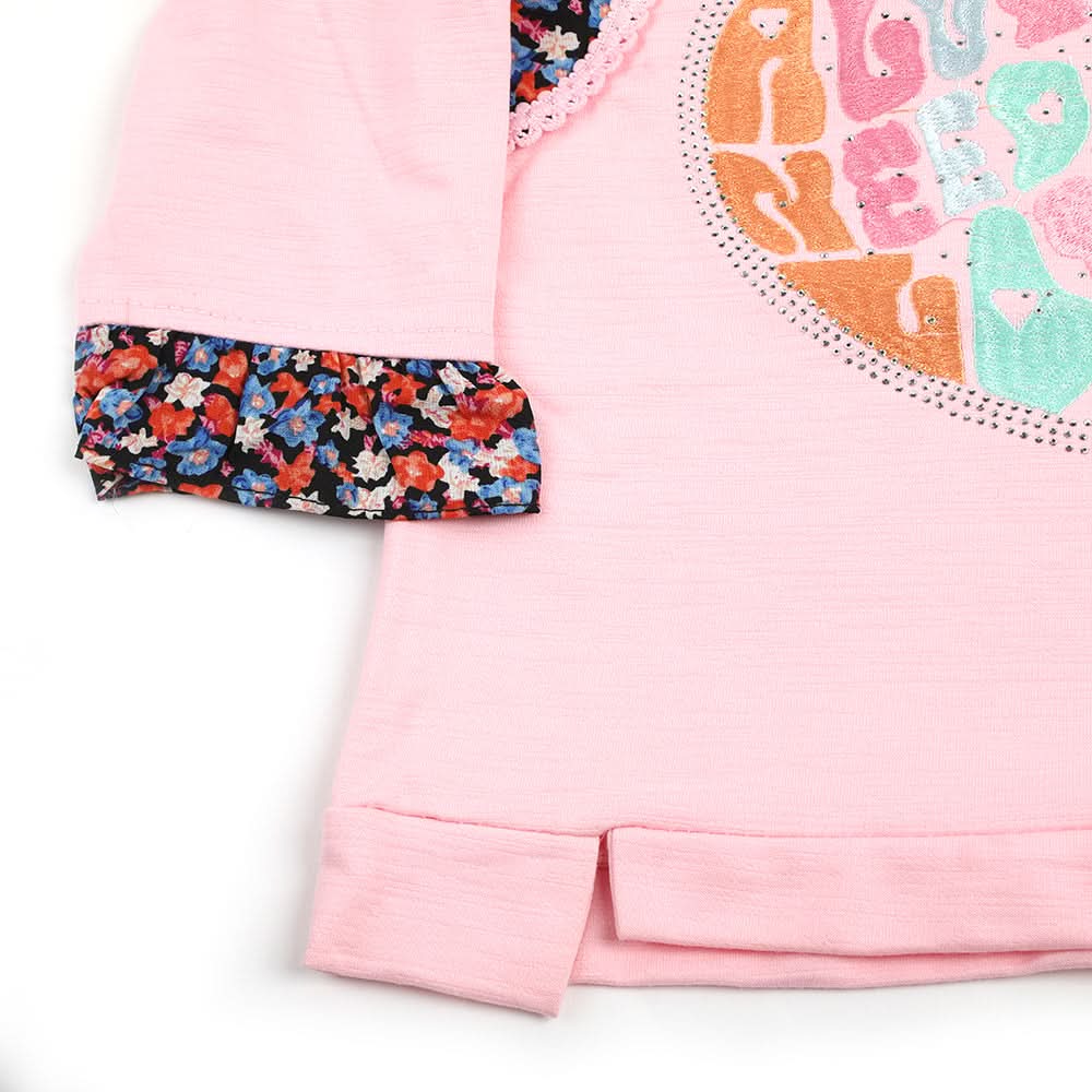 Girl Full Sleeves Tight Suit - Pink, Girls Suits, Chase Value, Chase Value