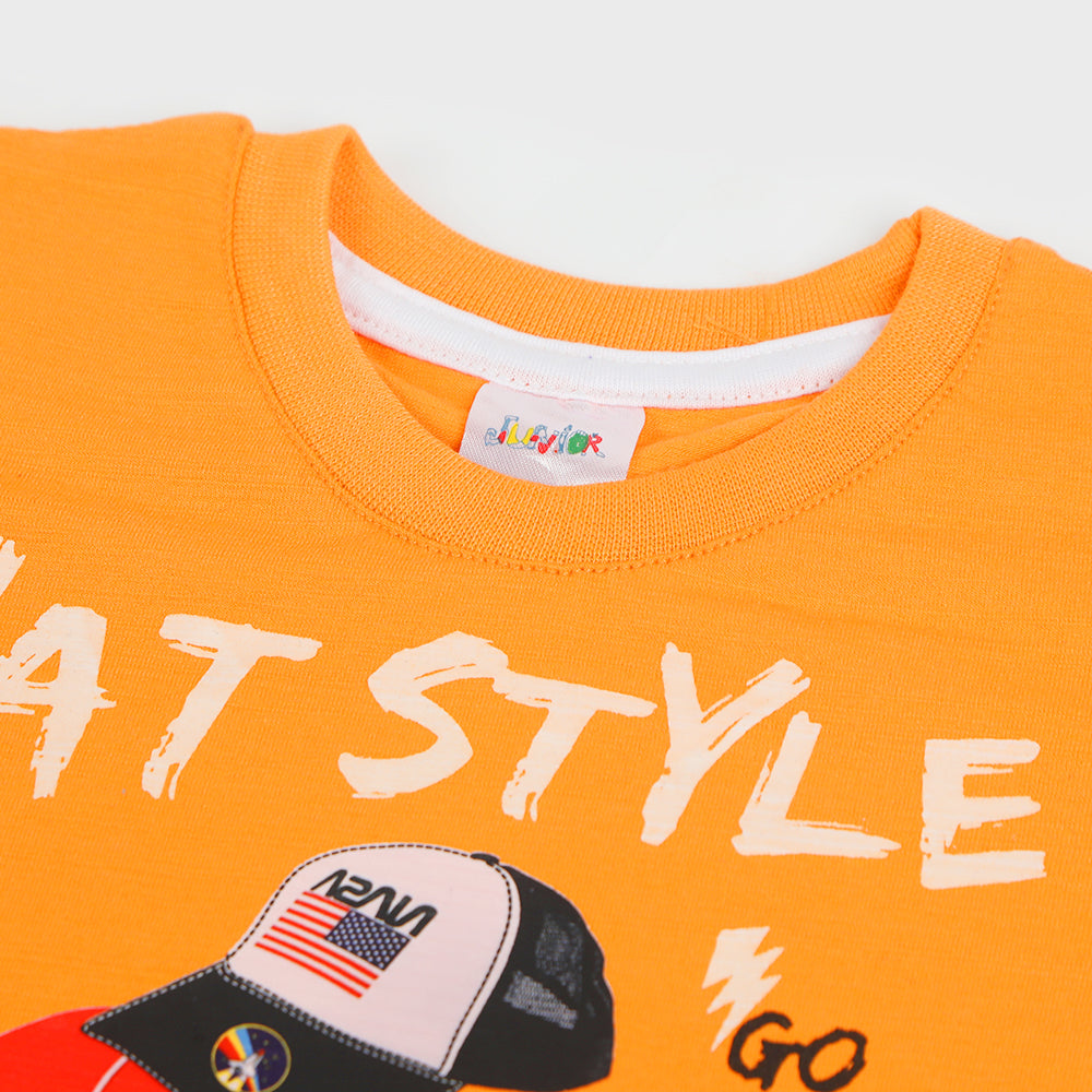 Newborn Boys Denim Suit - Orange, Newborn Boys Sets & Suits, Chase Value, Chase Value