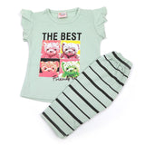 Newborn Girls Half Sleeves Suit - Light Green, Newborn Girls Sets & Suits, Chase Value, Chase Value