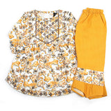 Girl Embroidered Shalwar Suit - Yellow, Girls Shalwar Kameez, Chase Value, Chase Value
