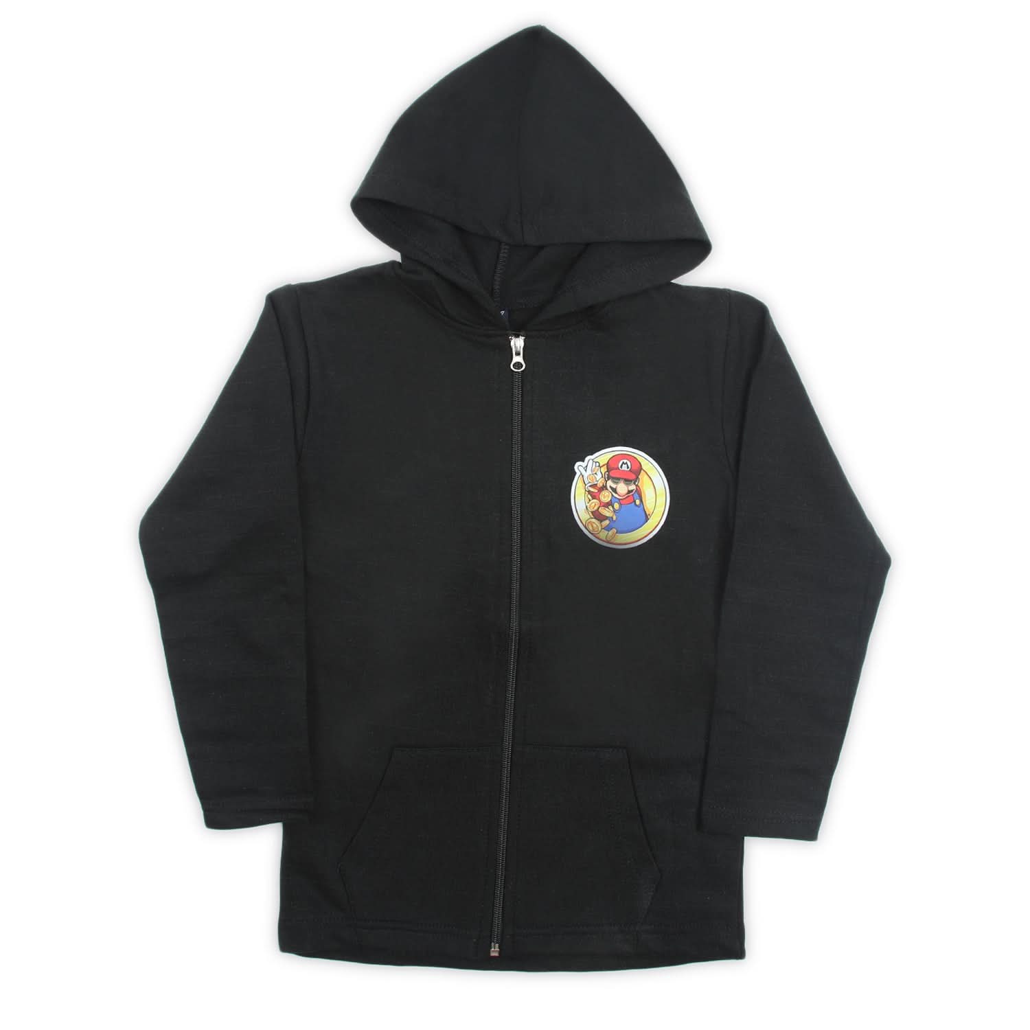Boys Full Sleeves Hoodie Jacket - Black, Boys Hoodies & Sweat Shirts, Chase Value, Chase Value