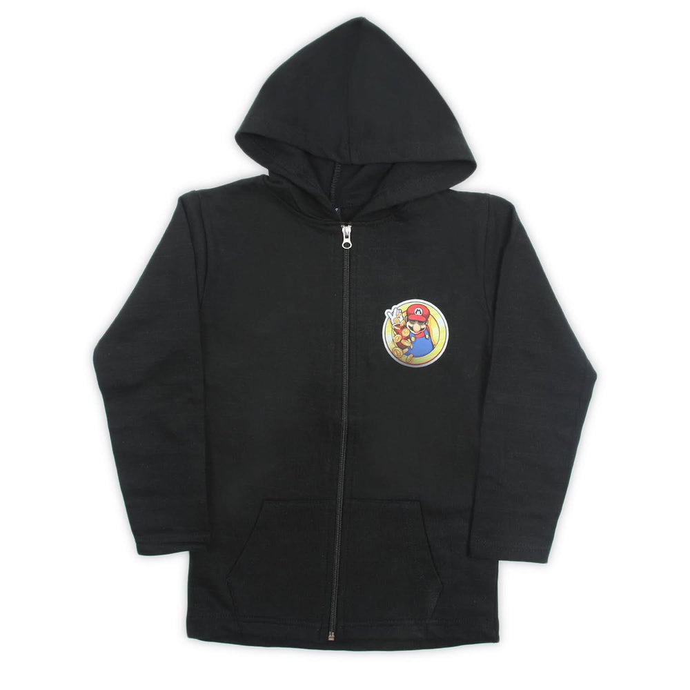 Boys Full Sleeves Hoodie Jacket - Black, Boys Hoodies & Sweat Shirts, Chase Value, Chase Value