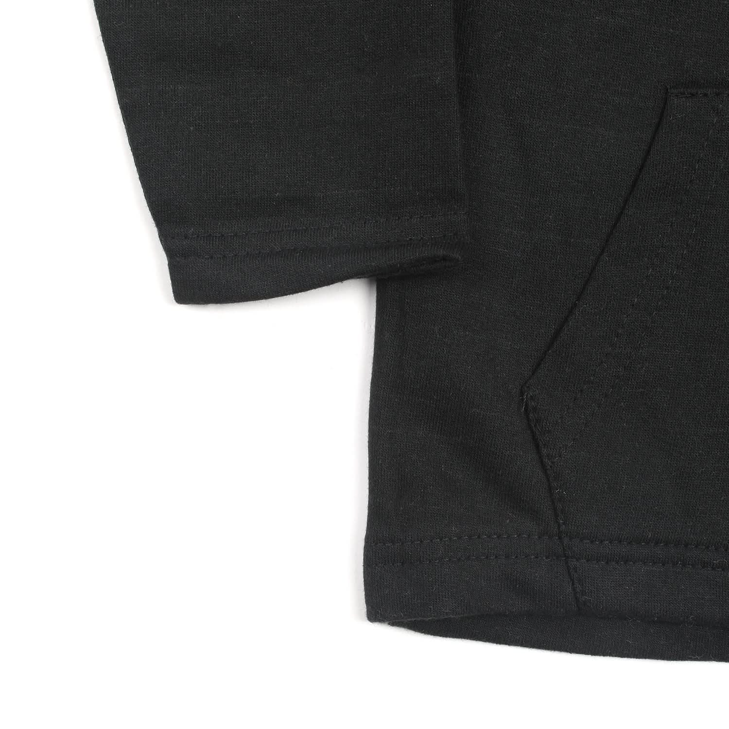 Boys Full Sleeves Hoodie Jacket - Black, Boys Hoodies & Sweat Shirts, Chase Value, Chase Value