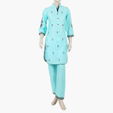 Girls Teens Embroidered Stitched 2Pcs Shalwar Suit - Sea Green, Women Shalwar Suits, Chase Value, Chase Value