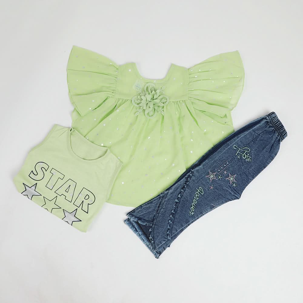 Girls Pant Suit - Light Green, Girls Suits, Chase Value, Chase Value