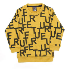 Boys Full Sleeves SweatShirt - Yellow