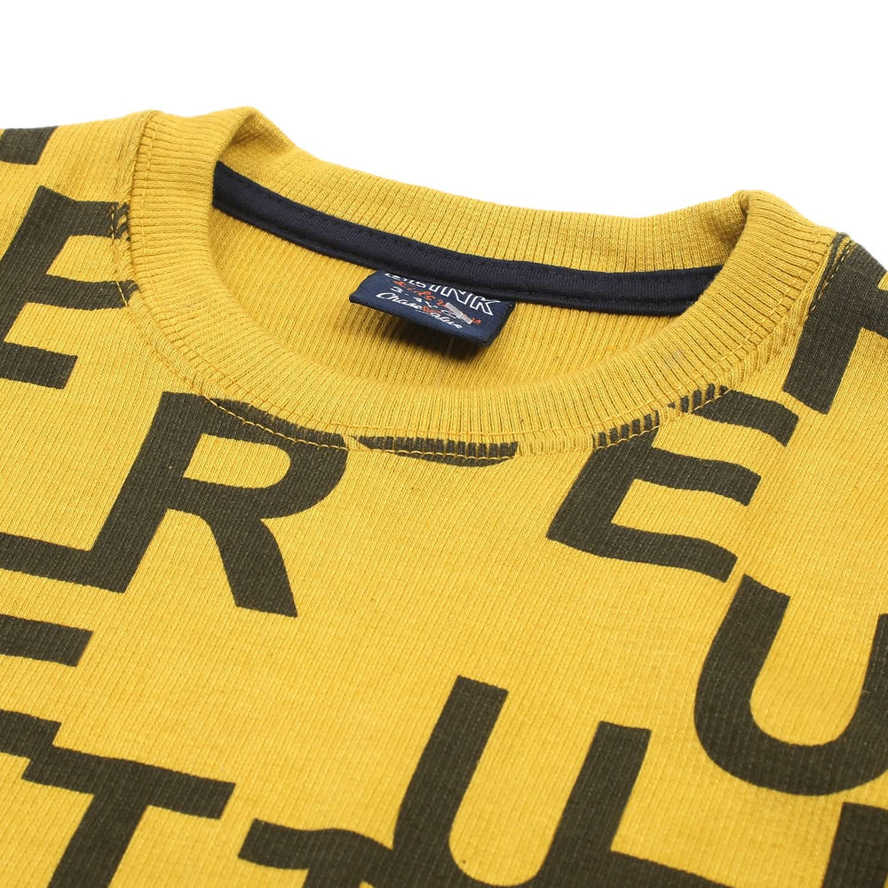Boys Full Sleeves SweatShirt - Yellow, Boys Hoodies & Sweat Shirts, Chase Value, Chase Value