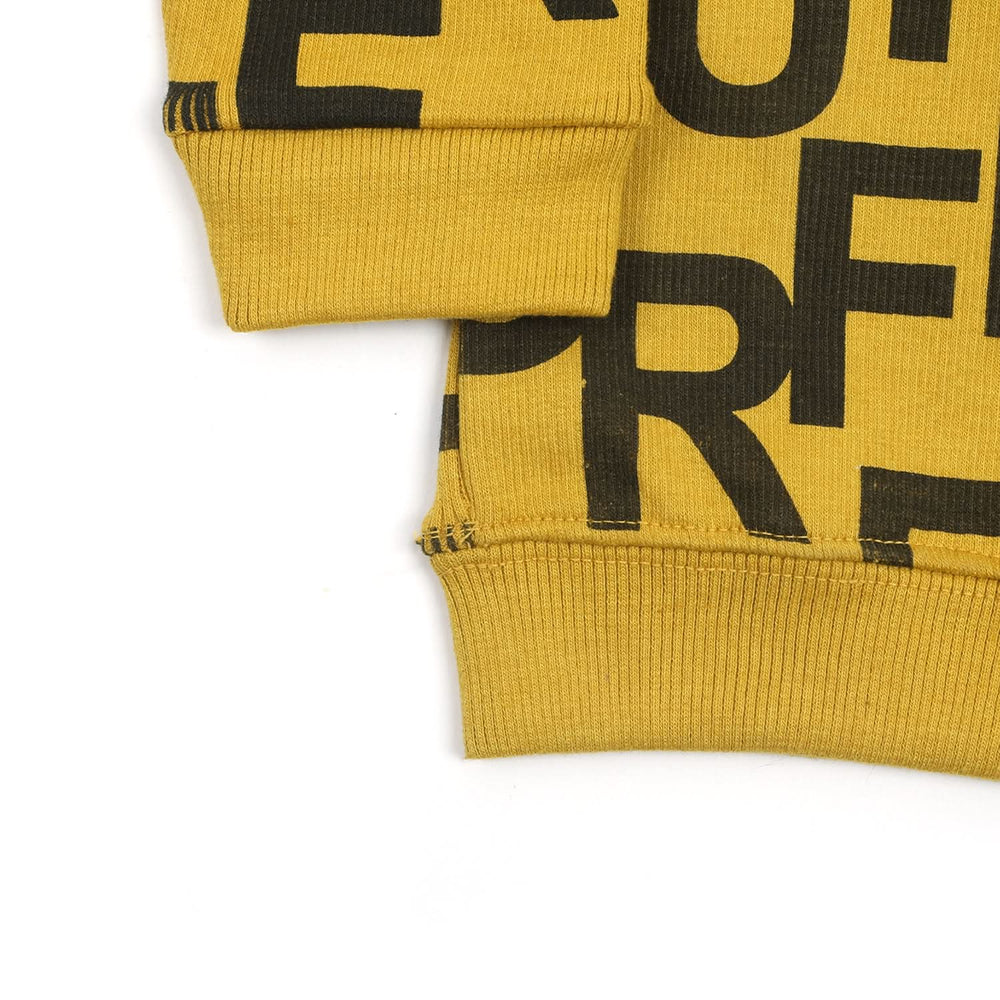Boys Full Sleeves SweatShirt - Yellow, Boys Hoodies & Sweat Shirts, Chase Value, Chase Value