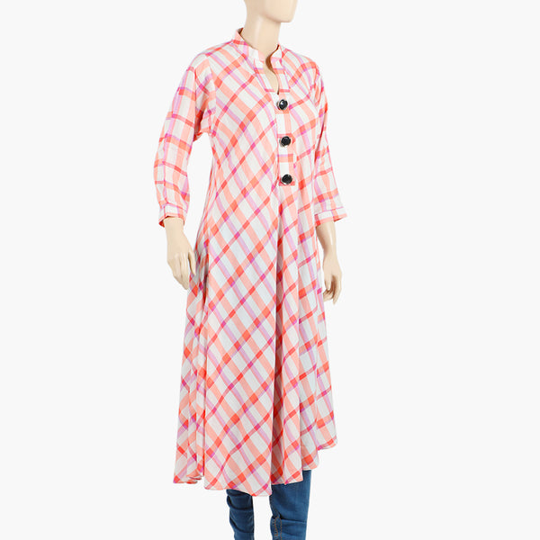 Women's Jalpari Printed Stitched Kurti - Multi Color, Women Ready Kurtis, Chase Value, Chase Value