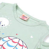 Newborn Girls Half Sleeves Suit - Light Green, Newborn Girls Sets & Suits, Chase Value, Chase Value