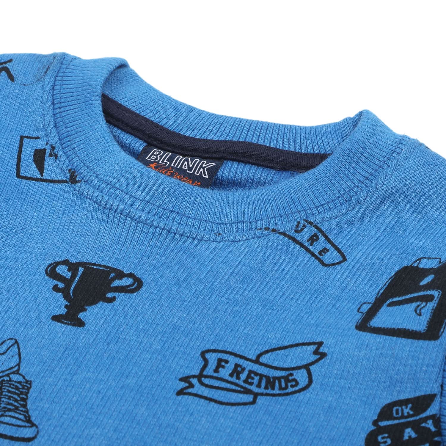 Boys Full Sleeves SweatShirt - Blue, Boys Hoodies & Sweat Shirts, Chase Value, Chase Value