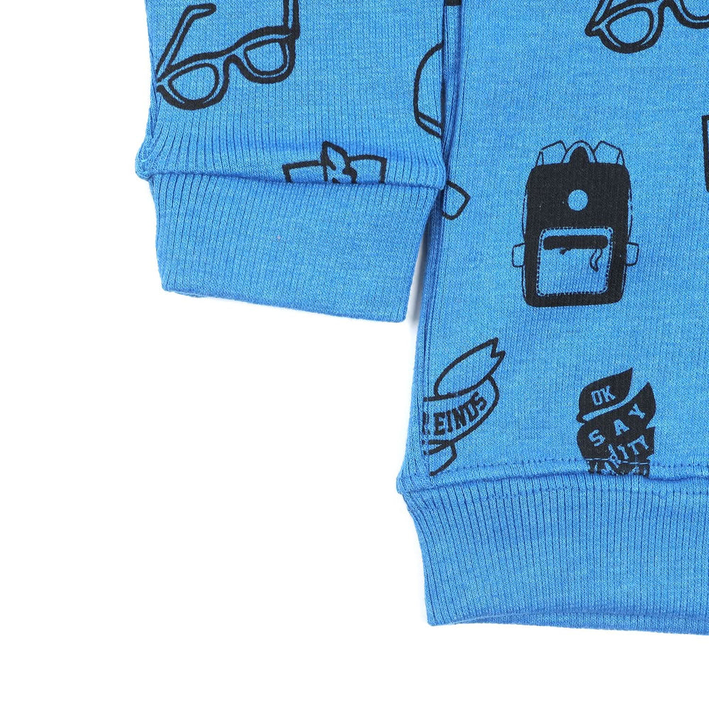 Boys Full Sleeves SweatShirt - Blue, Boys Hoodies & Sweat Shirts, Chase Value, Chase Value