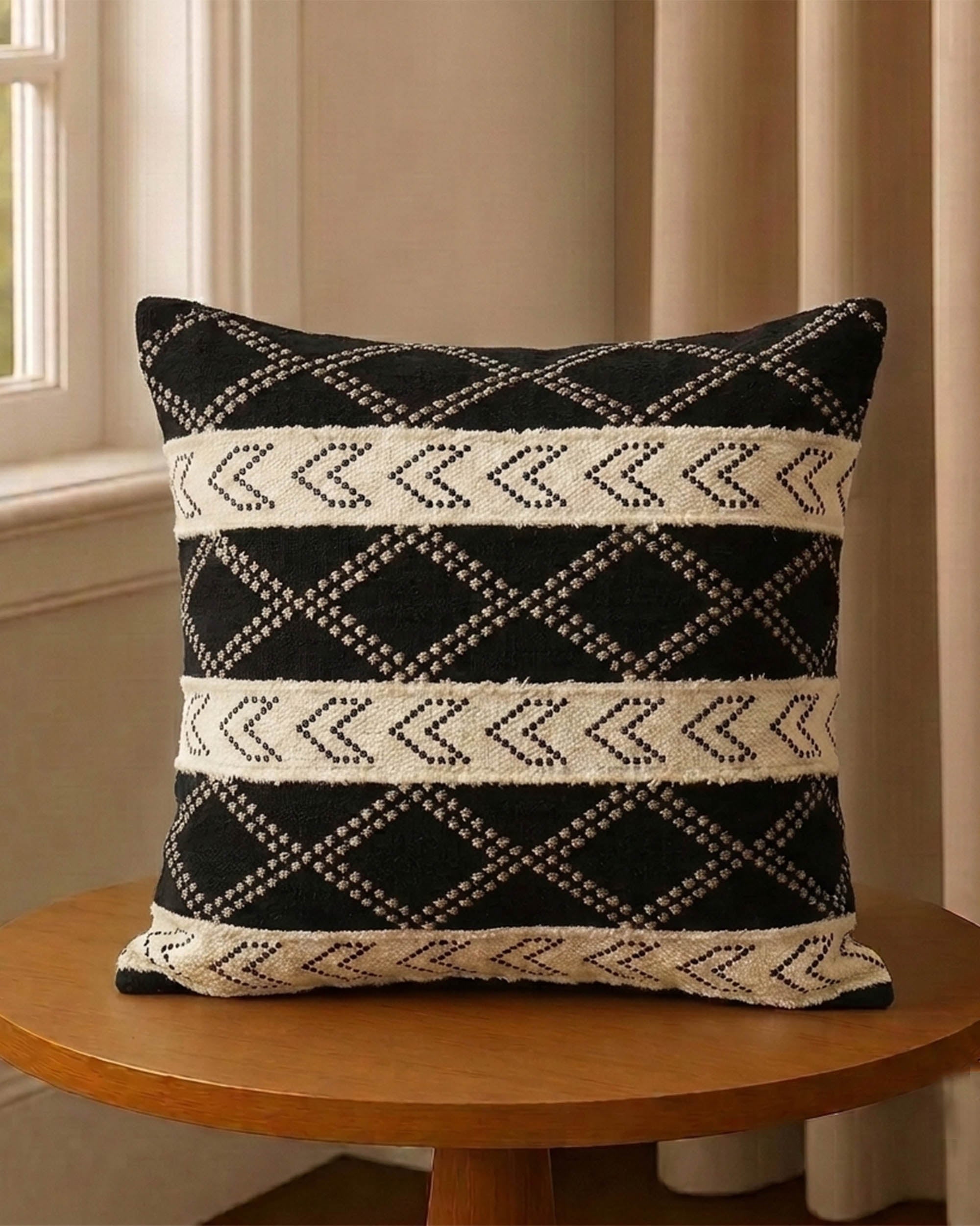 Embroidered Cushion 16 x 16