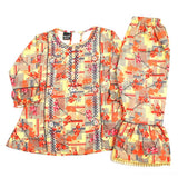Girl Embroidered Shalwar Suit - Yellow, Girls Shalwar Kameez, Chase Value, Chase Value