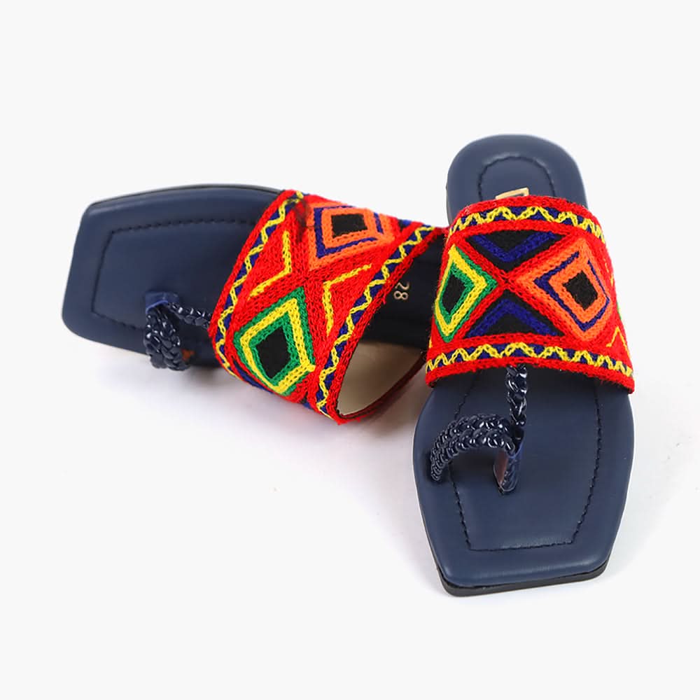 Girls Slipper - Navy Blue, Girls Slippers, Chase Value, Chase Value