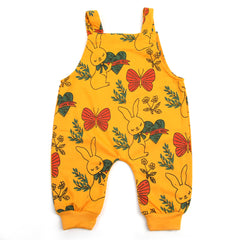 Newborn Girls Full Sleeves Romper - Yellow