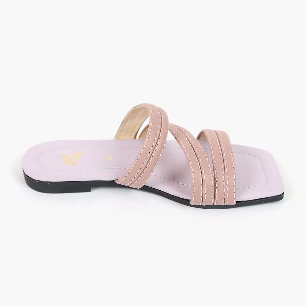Girls Slipper - Peach, Girls Slippers, Chase Value, Chase Value
