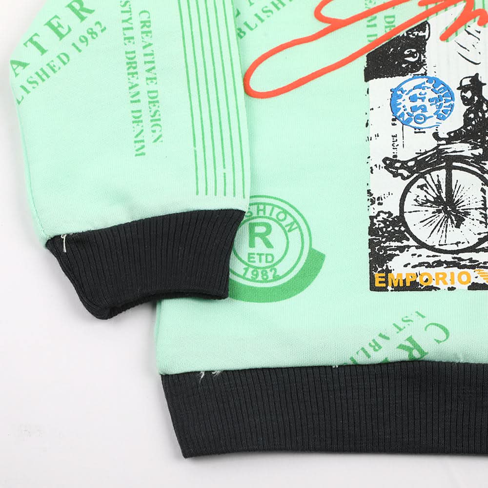Newborn Boys Full Sleeves T-shirt - Cyan, Newborn Boys Shirts & T-Shirts, Chase Value, Chase Value