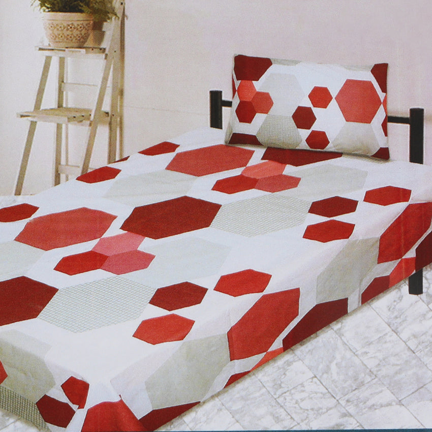 Printed Single Bed Sheet - Multi Color